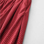Buddha Stones Fall Dots Pattern High Waist Design Women's Wide Leg Pants With Pockets