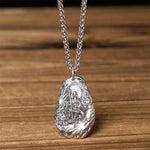 Buddha Stones Copper Kṣitigarbha Dizang Bodhisattva Compassion Pendant Necklace