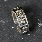 Buddha Stones The Lord Of The Corpse Forest Copper Skull New Beginning Ring