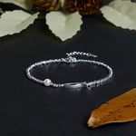 Buddha Stones Copper Plated Silver Koi Fish Pearl Luck Bracelet