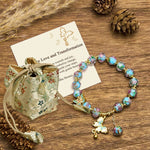 Buddha Stones "Hoping for Love and Transformation" Butterfly Bracelet Includes Gift Message Card