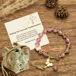 Buddha Stones "Hoping for Love and Transformation" Butterfly Bracelet Includes Gift Message Card