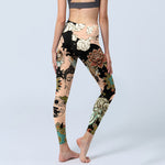 Buddha Stones Lotus Ganesh Mandala Evil Eye Koi Fish Yin Yang Shape Gym Leggings Women's Yoga Pants