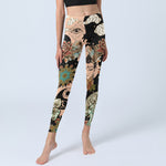 Buddha Stones Lotus Ganesh Mandala Evil Eye Koi Fish Yin Yang Shape Gym Leggings Women's Yoga Pants