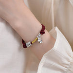 Buddha Stones 999 Sterling Silver Year Of The Horse Lucky Bead Protection Red Rope Bracelet