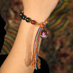 Buddha Stones Thangka Chinese Zodiac Natal Buddha Cinnabar Blessing String Bracelet