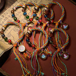 Buddha Stones Thangka Chinese Zodiac Natal Buddha Cinnabar Blessing String Bracelet