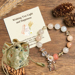 Buddha Stones "Wishing You Light and Happiness" Sun Stone Bracelet Includes Gift Message Card