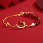 Buddha Stones 925 Sterling Silver Year Of The Horse Design Red Agate Confidence Earrings