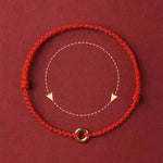 FREE Today: Luck Connection Small Peace Buckle Braided String Adjustable Bracelet Anklet