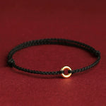 FREE Today: Luck Connection Small Peace Buckle Braided String Adjustable Bracelet Anklet