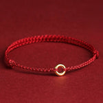 FREE Today: Luck Connection Small Peace Buckle Braided String Adjustable Bracelet Anklet