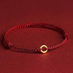 FREE Today: Luck Connection Small Peace Buckle Braided String Adjustable Bracelet Anklet