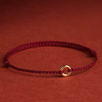 FREE Today: Luck Connection Small Peace Buckle Braided String Adjustable Bracelet Anklet