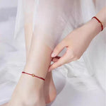 FREE Today: Luck Connection Small Peace Buckle Braided String Adjustable Bracelet Anklet