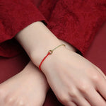 FREE Today: Luck Connection Small Peace Buckle Braided String Adjustable Bracelet Anklet