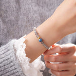 Buddha Stones Natural Moonstone Lotus Love Charming Bracelet