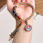 Buddha Stones Thangka Chinese Zodiac Natal Buddha Cinnabar Blessing String Bracelet