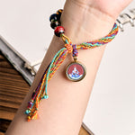 Buddha Stones Thangka Chinese Zodiac Natal Buddha Cinnabar Blessing String Bracelet