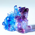 Buddha Stones Liuli Crystal Pixiu Wealth Luck Home Decoration