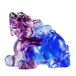 Buddha Stones Liuli Crystal Pixiu Wealth Luck Home Decoration