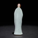 Buddha Stones Meditation Monk Ceramic Statue Serenity Home Decoration