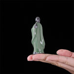 Buddha Stones Meditation Monk Ceramic Statue Serenity Home Decoration