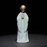 Buddha Stones Meditation Monk Ceramic Statue Serenity Home Decoration
