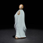 Buddha Stones Meditation Monk Ceramic Statue Serenity Home Decoration