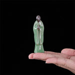 Buddha Stones Meditation Monk Ceramic Statue Serenity Home Decoration