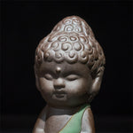 Buddha Stones Prayer Meditation Resting Monk Ceramic Statue Serenity Home Decoration
