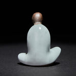 Buddha Stones Small Formless Buddha Meditating Ceramic Statue Zen Home Decoration 4*2.5*5cm