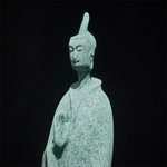 Buddha Stones Meditation Buddha Standing Statue Sandstone Home Decoration 3.8*6.5*17cm