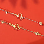 Buddha Stones 925 Sterling Silver Year Of The Horse Red String Red Agate Coin Charm Luck Bracelet