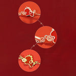 Buddha Stones 925 Sterling Silver Year Of The Horse Red String Red Agate Coin Charm Luck Bracelet