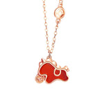 Buddha Stones 925 Sterling Silver Year Of The Horse Red String Red Agate Coin Charm Luck Bracelet