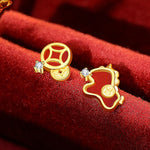 Buddha Stones 925 Sterling Silver Year Of The Horse Red String Red Agate Coin Charm Luck Bracelet