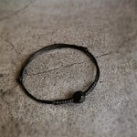 Buddha Stones Natural Black Obsidian String Braided Strength Bracelet