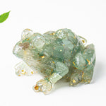 Buddha Stones Crystal Drip Resin Small Frog Passion Decoration Statue