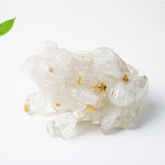 Buddha Stones Crystal Drip Resin Small Frog Passion Decoration Statue