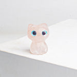 Buddha Stones Crystal Drip Resin Small Cat Purification Decoration Statue