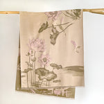 Buddha Stones Fall Lotus Koi Fish Dragonfly Pattern Cozy Scarf Shawl