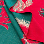 Buddha Stones Fall Lotus Koi Fish Dragonfly Pattern Cozy Scarf Shawl