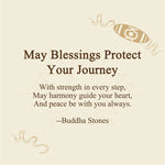 Buddha Stones "May Blessings Protect Your Journey" Dzi Bead Bracelet Includes Gift Message Card