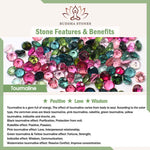 Buddha Stones Tourmaline Yanyuan Agate Peach Blossoms Love Bracelet