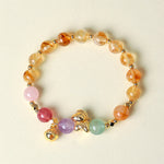 Buddha Stones Year Of The Horse Citrine Amethyst Various Crystals Protection Bracelet