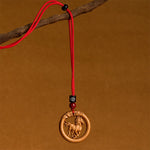 FREE Today: Ward Off Evil Spirits Peach Wood Chinese Zodiac Year Of The Horse Necklace Pendants