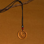FREE Today: Ward Off Evil Spirits Peach Wood Chinese Zodiac Year Of The Horse Necklace Pendants