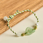 Buddha Stones Braided Rope Peace Buckle Love Calm Bracelet