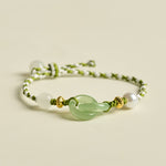Buddha Stones Braided Rope Peace Buckle Love Calm Bracelet
